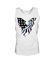 Police Gift USA Flag Eagle Unisex Tank tile
