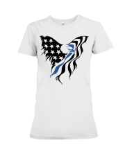 Police Gift USA Flag Eagle Premium Fit Ladies Tee tile