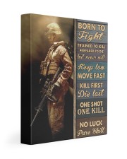 Veteran Gift Born To Fight Trained To Kill Prepared To Die Keep Love Move Fast Gallery Wrapped Canvas Prints tile