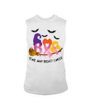 Awareness Boo Scare Away Breast Cancer Sleeveless Tee tile