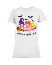 Awareness Boo Scare Away Breast Cancer Premium Fit Ladies Tee tile