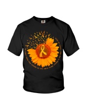 Multiple Sclerosis Awarerness Sunflower We Don't Know How Strong We Are Youth T-Shirt tile