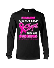 Breast Cancer Awareness Problems Are Not Stop Signs They Are Guidelines Long Sleeve Tee tile