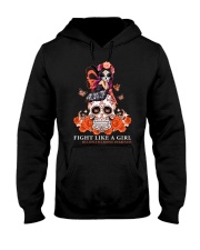 Mutiple Sclerosis Awareness Skull Fight Like A Girl Hooded Sweatshirt tile