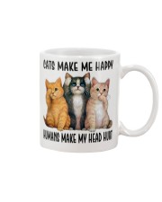 Cat Lover Cats Make Me Happy Humans Make My Head Hurt Mug tile