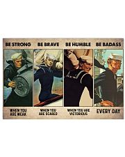 Be Strong When Weak Be Brave When Scared Horizontal Poster tile