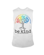 Autism Awareness Tree In A World Where You Can Be Anything Be Kind Sleeveless Tee tile