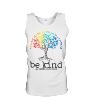 Autism Awareness Tree In A World Where You Can Be Anything Be Kind Unisex Tank tile