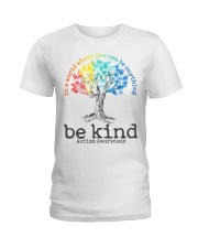 Autism Awareness Tree In A World Where You Can Be Anything Be Kind Ladies T-Shirt tile