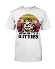 Gift For Cat Lover Show Me Your Kitties American Shorthair Premium Fit Mens Tee tile