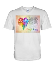 LGBT Pride Gift Dragon I Love You The Most V-Neck T-Shirt tile