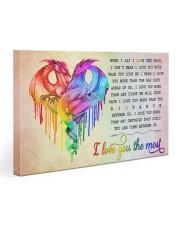 LGBT Pride Gift Dragon I Love You The Most 30x20 Gallery Wrapped Canvas Prints front