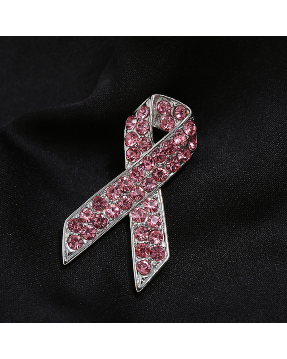 Fashion Pink Ribbon Rhinestone Brooches Breast Cancer Awareness Brooch Pin HIV And AIDS Badge Women Brooch Jewelry template