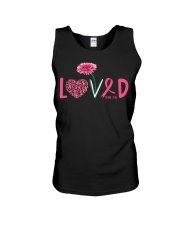 Breast Cancer Awareness Sunflower Loved Unisex Tank tile