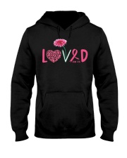 Breast Cancer Awareness Sunflower Loved Hooded Sweatshirt tile