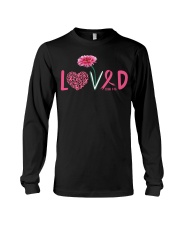 Breast Cancer Awareness Sunflower Loved Long Sleeve Tee tile