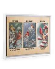 My Mind Still Talks To You My Heart Still Looks Floating Framed Canvas Prints White tile
