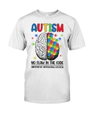 Autism Awareness Brain No Flaw In The Code Different Operating System Premium Fit Mens Tee tile