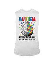 Autism Awareness Brain No Flaw In The Code Different Operating System Sleeveless Tee tile