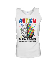 Autism Awareness Brain No Flaw In The Code Different Operating System Unisex Tank tile