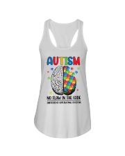 Autism Awareness Brain No Flaw In The Code Different Operating System Ladies Flowy Tank tile