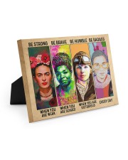 RBG Feminism Gift Be Strong Be Brave Be Humble Be Badass Easel-Back Gallery Wrapped Canvas tile