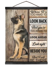 Dog Lover German Shepherd When It's Too Hard To Look Back Look Ahead Look Right Hanging Canvas tile