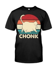 Gift For Cat Lover Chock White Cat Premium Fit Mens Tee tile