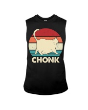 Gift For Cat Lover Chock White Cat Sleeveless Tee tile