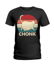 Gift For Cat Lover Chock White Cat Ladies T-Shirt tile