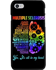 Multiple Sclerosis Awarerness Brain Yes It's All In My Head Phone Case tile