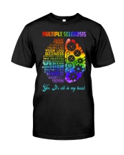 Multiple Sclerosis Awarerness Brain Yes It's All In My Head Premium Fit Mens Tee tile