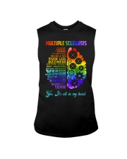 Multiple Sclerosis Awarerness Brain Yes It's All In My Head Sleeveless Tee tile