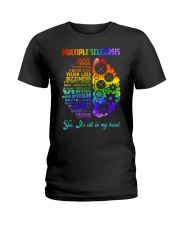 Multiple Sclerosis Awarerness Brain Yes It's All In My Head Ladies T-Shirt tile