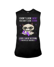 Fibromyalgia Awareness Grumpy Cat I Don't Look Sick Sleeveless Tee tile
