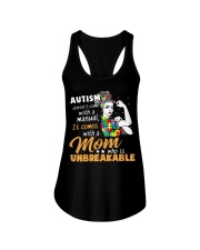 Autism Awareness It Comes With A Mom Who Is Unbreakable Ladies Flowy Tank tile