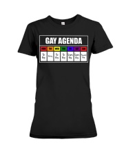 LGBT Pride Gift Gay Calender Premium Fit Ladies Tee tile
