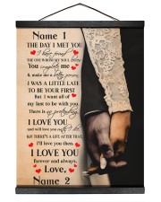 Family Gift Holding Hands The Day I Met You I Love You Hanging Canvas tile