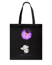 Epilepsy Awareness Elephant Sunflower Faith Tote Bag tile