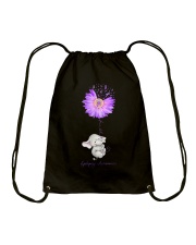 Epilepsy Awareness Elephant Sunflower Faith Drawstring Bag tile
