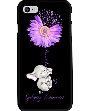 Epilepsy Awareness Elephant Sunflower Faith Phone Case tile