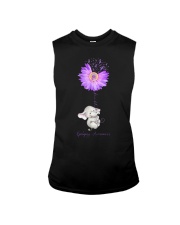 Epilepsy Awareness Elephant Sunflower Faith Sleeveless Tee tile