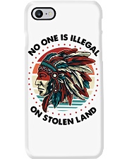 Native American Pride No One Is Illegal On Stolen Land Phone Case tile
