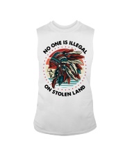 Native American Pride No One Is Illegal On Stolen Land Sleeveless Tee tile