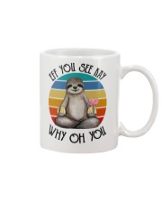 Sloth Lover Meditation Eff You See Kay Why Oh You Mug tile