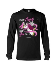 Breast Cancer Awareness May Angels Lead You In Mom Long Sleeve Tee tile