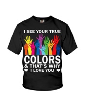 LGBT Pride Gift I See Your True Colors Youth T-Shirt tile
