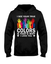 LGBT Pride Gift I See Your True Colors Hooded Sweatshirt tile