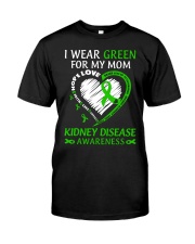 Kidney Disease Awareness I Wear Green For My Green Mom Never Give Up Love Hope Premium Fit Mens Tee tile