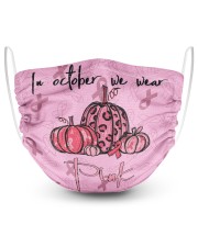 Breast Cancer Awareness Hallowen Pumpkin In October We Wear Pink Masks tile
